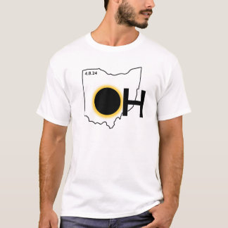 T-shirt Abréviation d'État Eclipse : Ohio