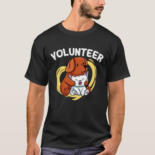 T-shirt Abri de bénévolat sauveteur d'animaux (Devant)
