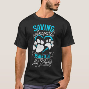T-shirt Abri De Sauvetage Animal Sauver Les Animaux Est Un