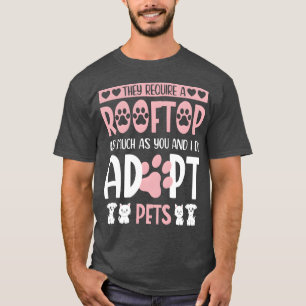 T-shirt Abri pour animaux Chien Chat Garçon amateur d'anim