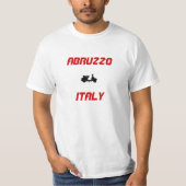 T-shirt Abruzzes, Italie Scooter (Devant)