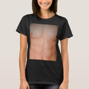 T-shirt Abs du corps faux de la poitrine musculaire