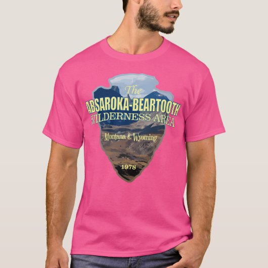 T-shirt Absaroka-Beartooth Wilderness (flèche) (Devant)
