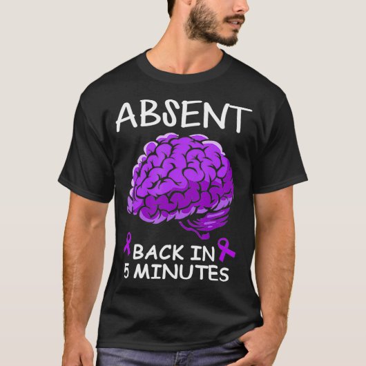 T-shirt Absence D'Esprit En 5 Minutes Sensibilisation À L' (Devant)