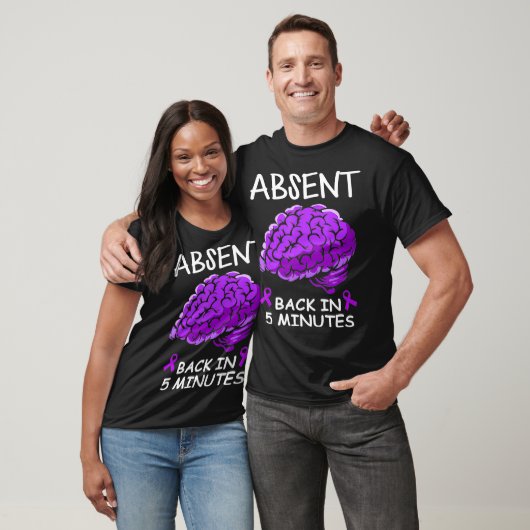 T-shirt Absence D'Esprit En 5 Minutes Sensibilisation À L' (Unisexe)