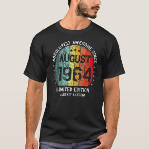 T-shirt Absolument Génial Depuis Août 1964 Homme Femme Bir