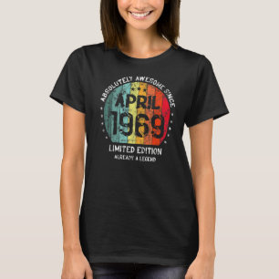 T-shirt Absolument Génial Depuis Avril 1969 Homme Femme Bi