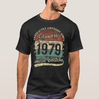 T-shirt Absolument Génial Depuis Janvier 1979 Homme Femme 