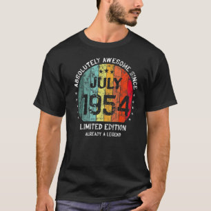 T-shirt Absolument Génial Depuis Juillet 1954 Naissance Ho