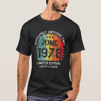 T-shirt Absolument Génial Depuis Juin 1978 Naissance Homme