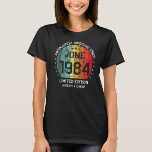 T-shirt Absolument Génial Depuis Juin 1984 Naissance Homme