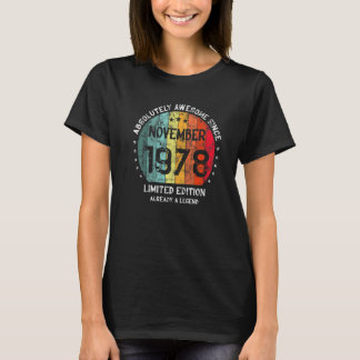 T-shirt Absolument Génial Depuis Novembre 1978 Homme Femme