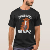 T-shirt Absolument pas grumpy chestnut blaze cheval funn (Devant)