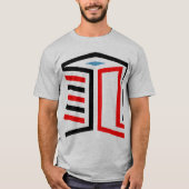 T-shirt Abstract 3d Geometric Cube Design  (Devant)