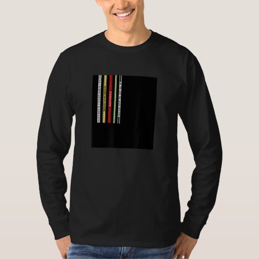 T-shirt Abstract Black Square Straps Illustration Graphic (Devant)