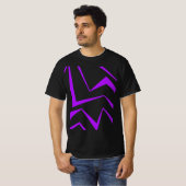 T-shirt Abstract, bold, vibrant geometric zigzag pattern (Devant entier)