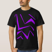 T-shirt Abstract, bold, vibrant geometric zigzag pattern (Devant)
