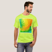 T-shirt Abstract Color Energy Flow Design (Devant entier)