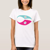 T-shirt Abstract colorful fish symbol minimal design logo (Devant)