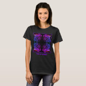 T-shirt Abstract Colors Rose Fantasy Flower (Devant entier)