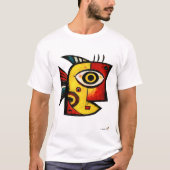 T-shirt Abstract Expressionist Fish | Modern Geometric Art (Devant)