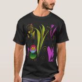T-shirt Abstract Floral with Spirals (Devant)