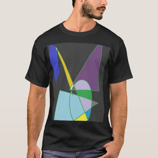 T-SHIRT ABSTRACT GEOMETRIC ART (Devant)