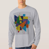 T-shirt Abstract Geometric Long Sleeve Tee (Devant)
