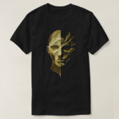 T-shirt Abstract Identity Split Face – Layered Cosmic Self (Design devant)