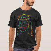 T-shirt Abstract Jesus Graphic Image Cool Fun Piece T-Shir (Devant)