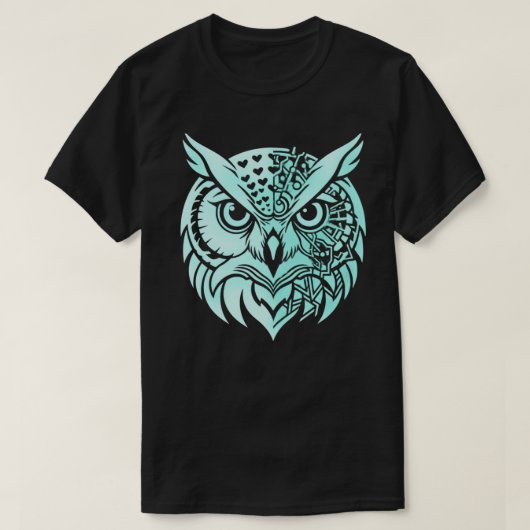 T-shirt Abstract Owl Identity | Symbolic Observer Modern  (Design devant)