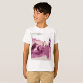 T-shirt Abstract Painting Edinburgh Capital of Scotland (Devant entier)