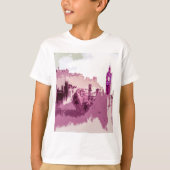 T-shirt Abstract Painting Edinburgh Capital of Scotland (Devant)