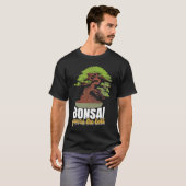 T-shirt Abstract Pleasant Patience Of Bonsai Quote (Devant entier)