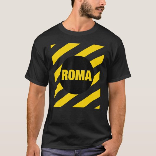 T-shirt Abstract Rome Italy Square Style Roma Italia Illus (Devant)