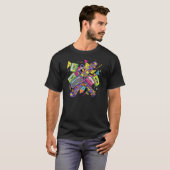T-shirt Abstract Urban Vibes with Retro Colors (Devant entier)