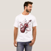 T-shirt abstract violin (Devant entier)
