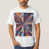 T-shirt Abstracto en 3D (Devant)