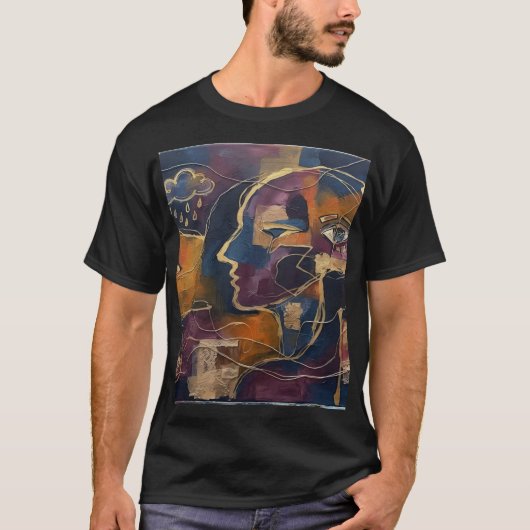 T-shirt Abstrait (Devant)
