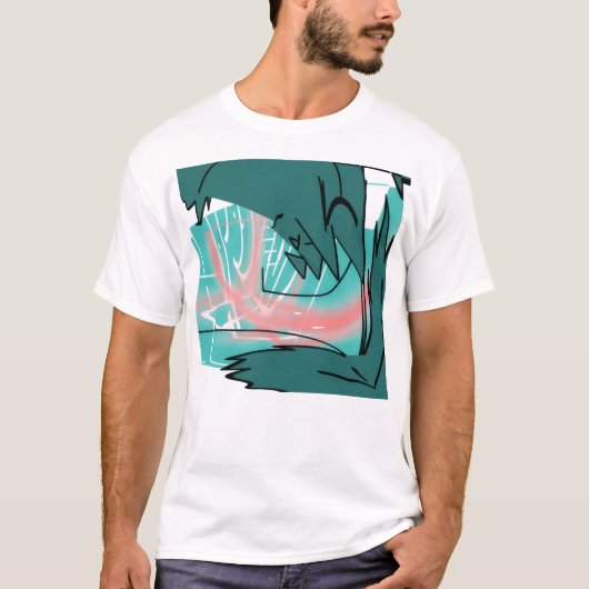 T-Shirt Abstrait (Devant)