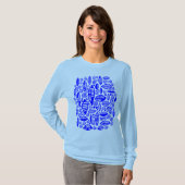 T-shirt Abstrait 100813 - Bleu (Devant entier)