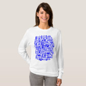 T-shirt Abstrait 100813 - Bleu (Devant entier)