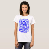 T-shirt Abstrait 100813 - Bleu (Devant entier)