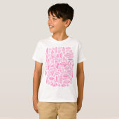 T-shirt Abstrait 100813 - Rose (Devant entier)