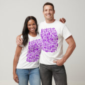 T-shirt Abstrait 100813 - Violet (Unisexe)