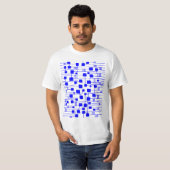 T-shirt Abstrait 111211 - Bleu (Devant entier)