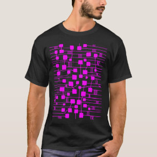 T-shirt Abstrait 111211 - Magenta