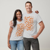 T-shirt Abstrait 111211 - Orange (Unisexe)