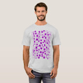 T-shirt Abstrait 111211 - Violet (Devant entier)