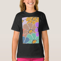 T-shirt Abstrait à motifs floraux pour filles